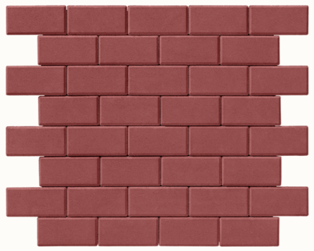 Бруківка 20-10-8 червоний